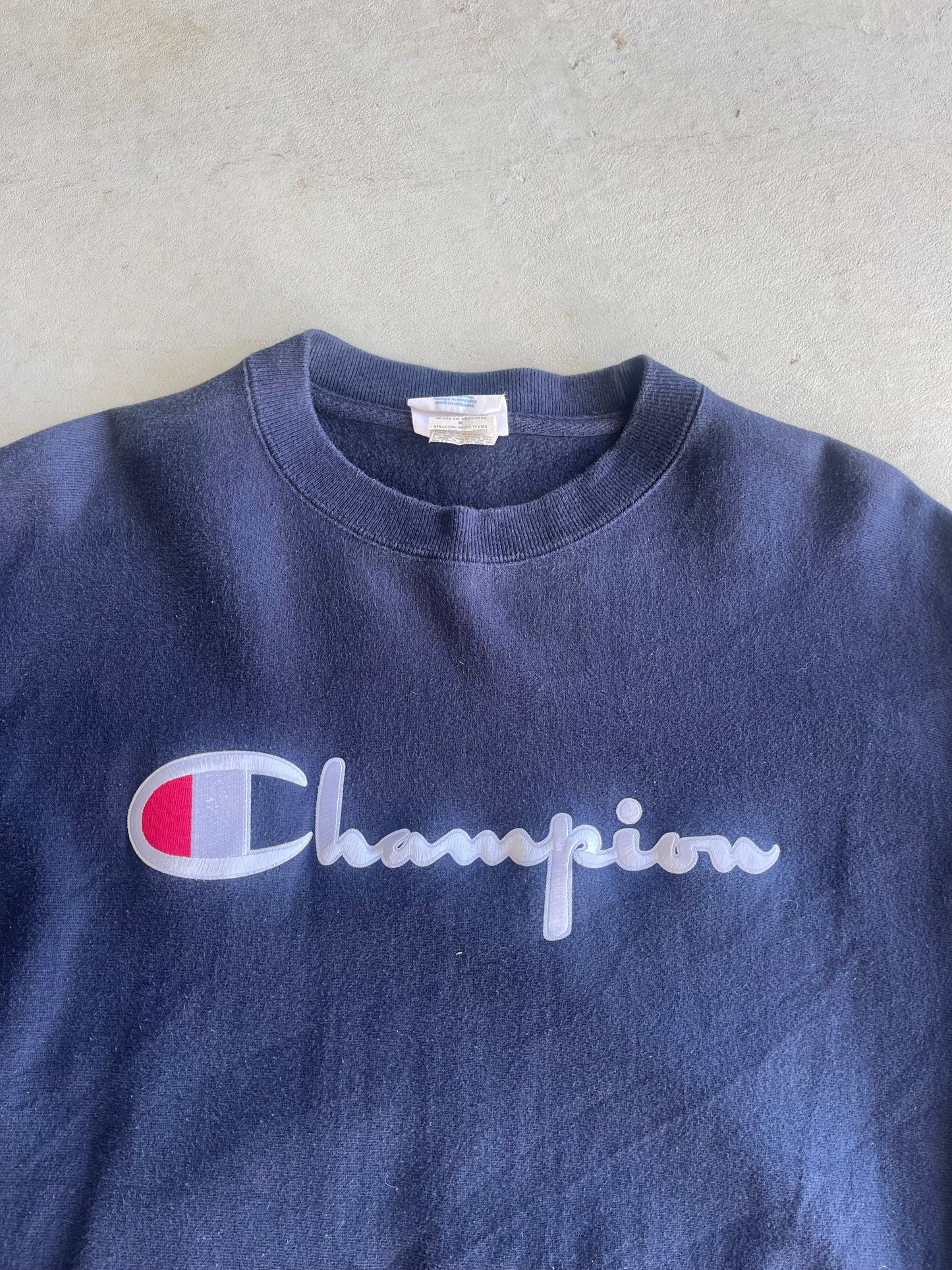 Vintage Embroidered Champion Spellout Crewneck (M)
