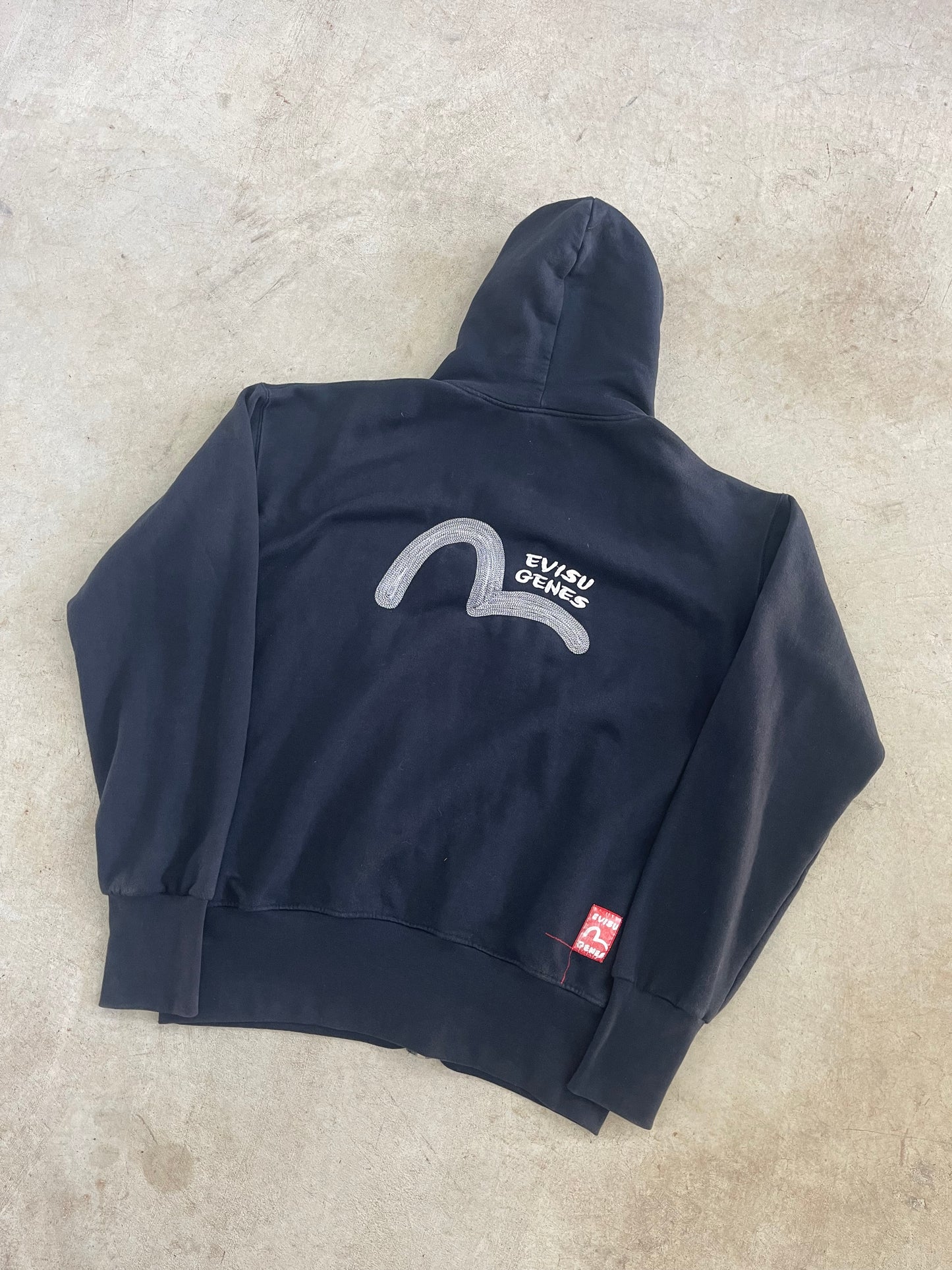 Evisu Jeans Heavyweight Full Zip Hoodie (XL)