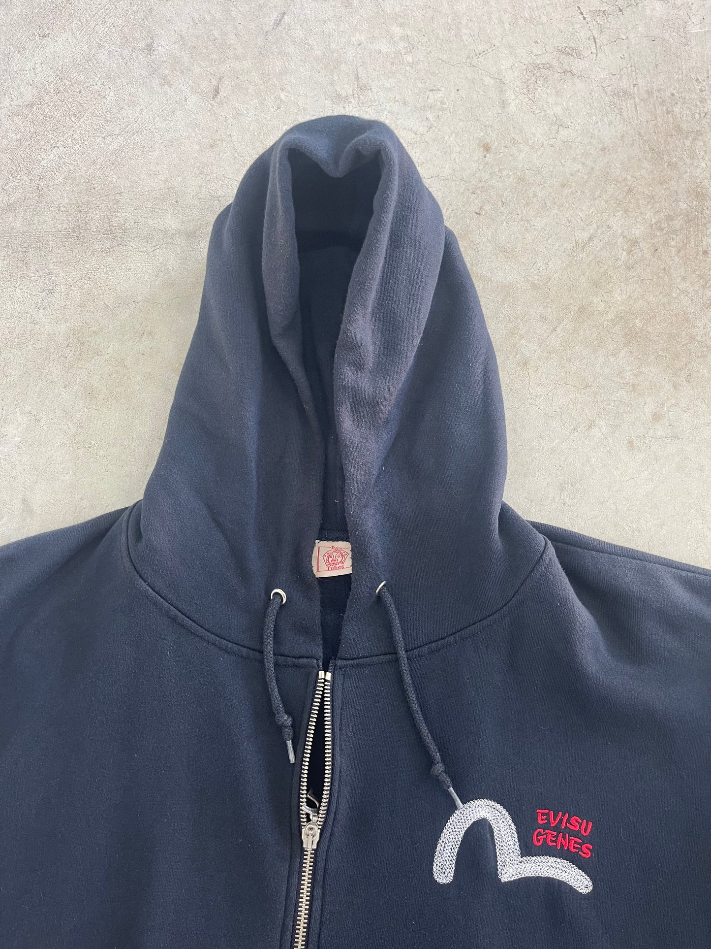 Evisu Jeans Heavyweight Full Zip Hoodie (XL)