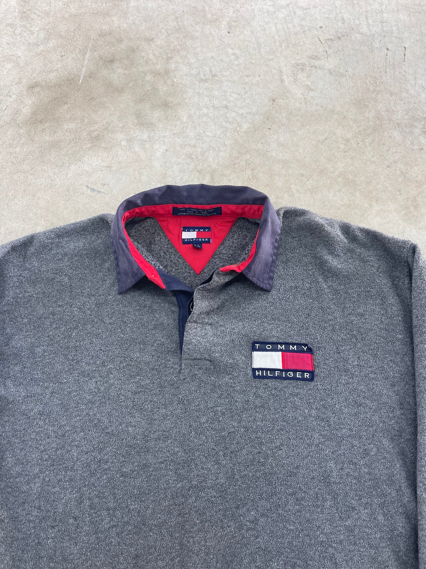 Vintage Tommy Hilfiger Fleece Jumper (XL)