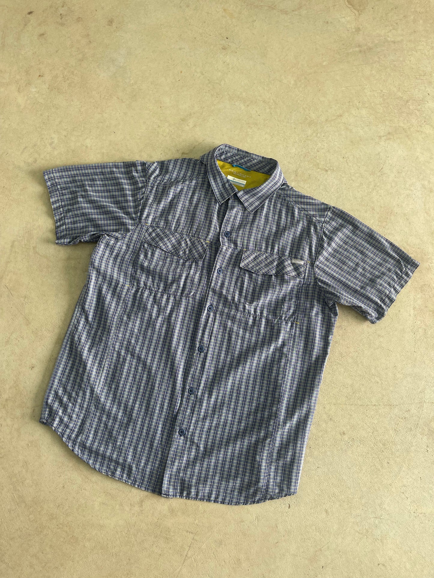 Vintage Columbia Short Sleeve Button Up Shirt (L)