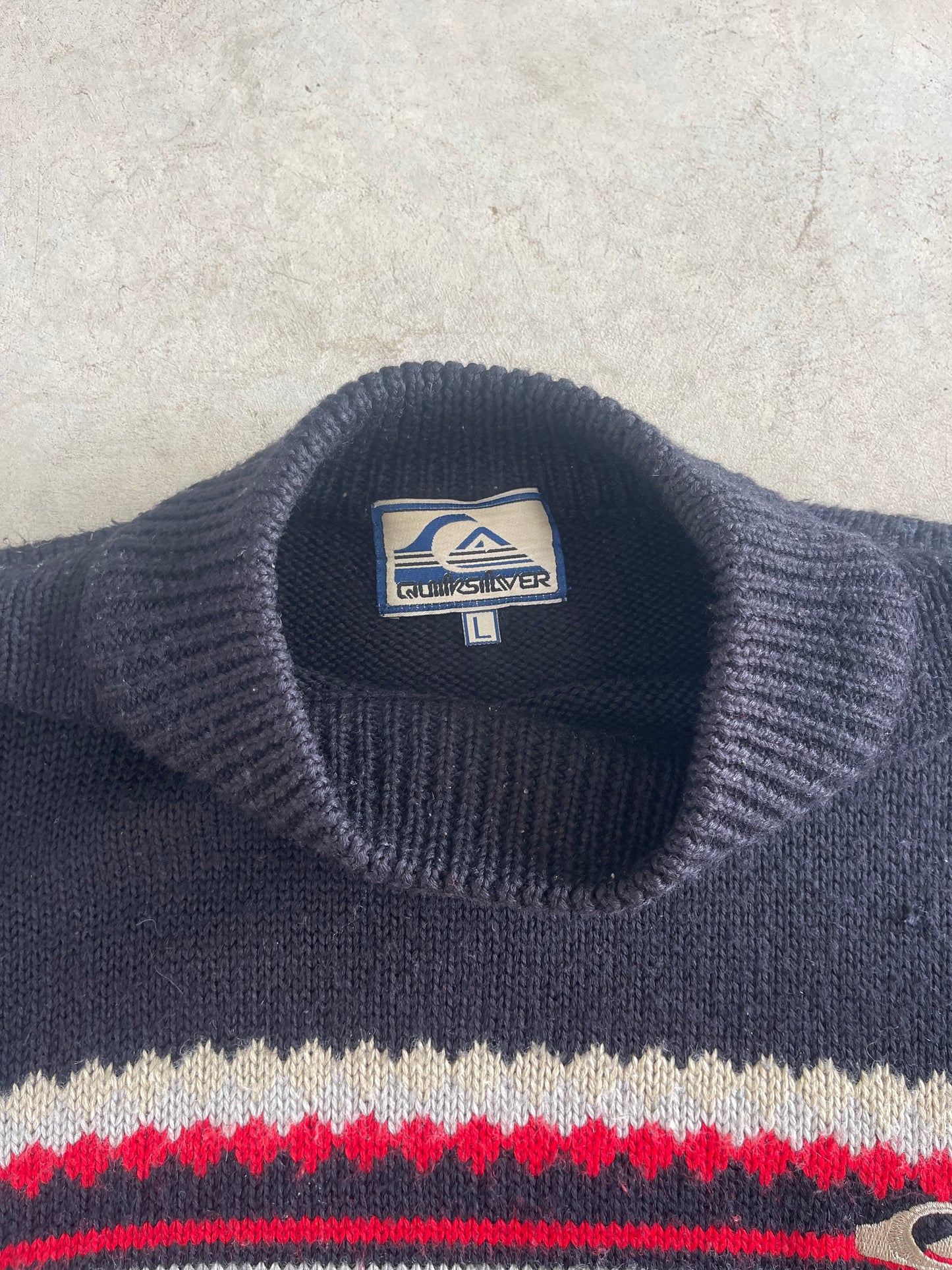 Vintage Quiksilver Knitted Crewneck (XL)