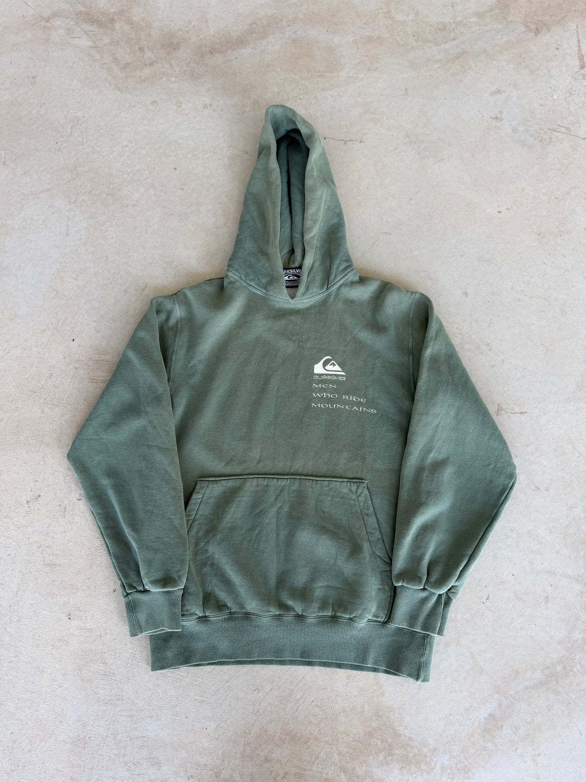 Vintage Quiksilver “Men Who Ride Mountains” Hoodie (M)