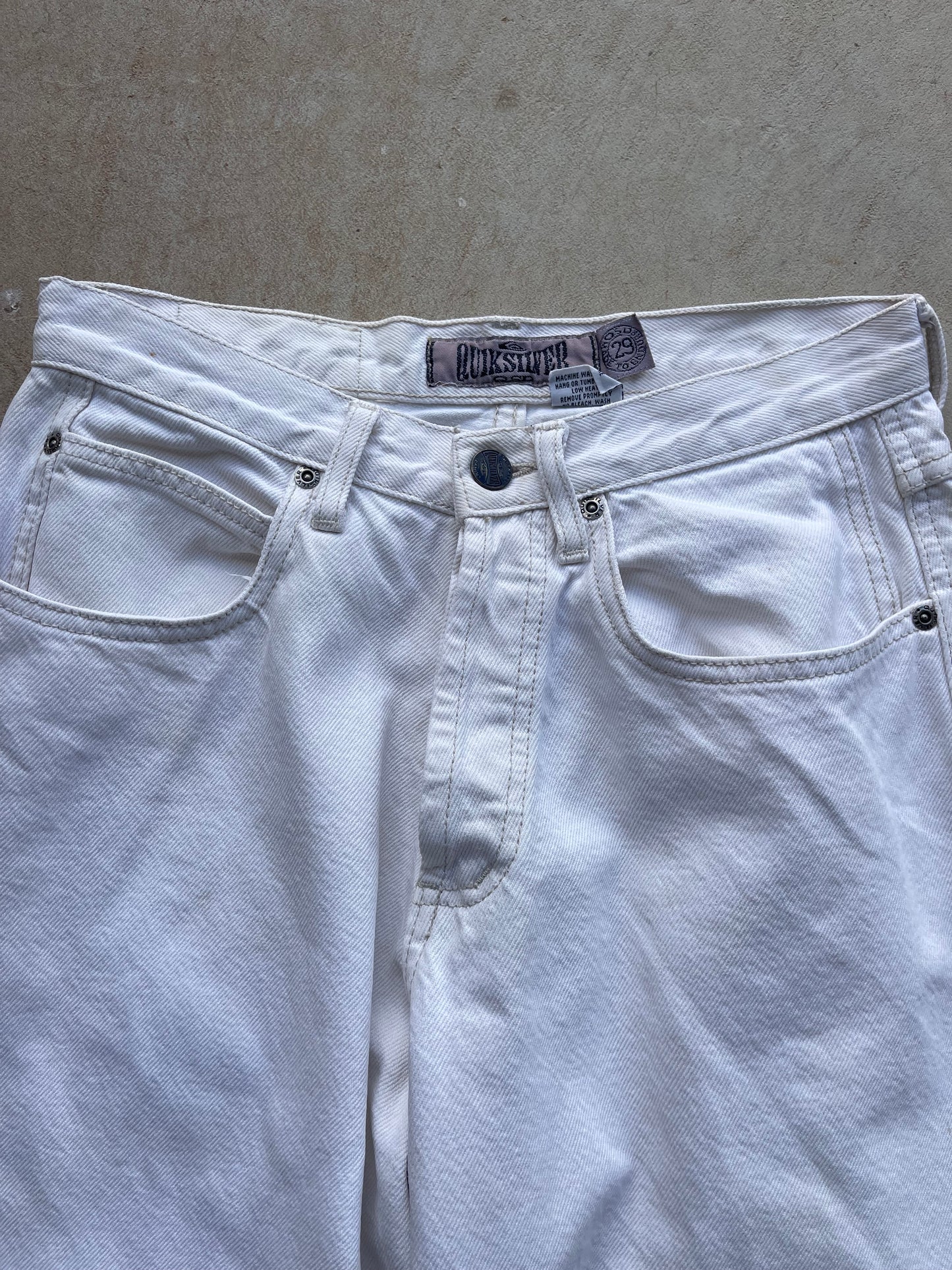 Vintage Quiksilver Cream Pants (29)