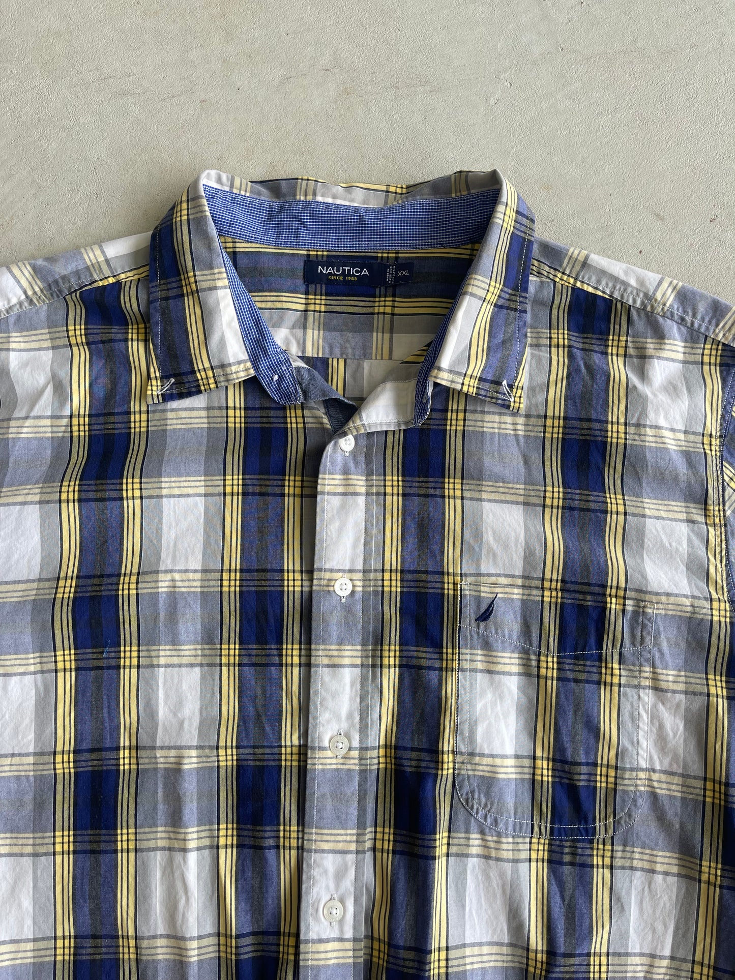 Vintage Nautica Button Up (XXL)