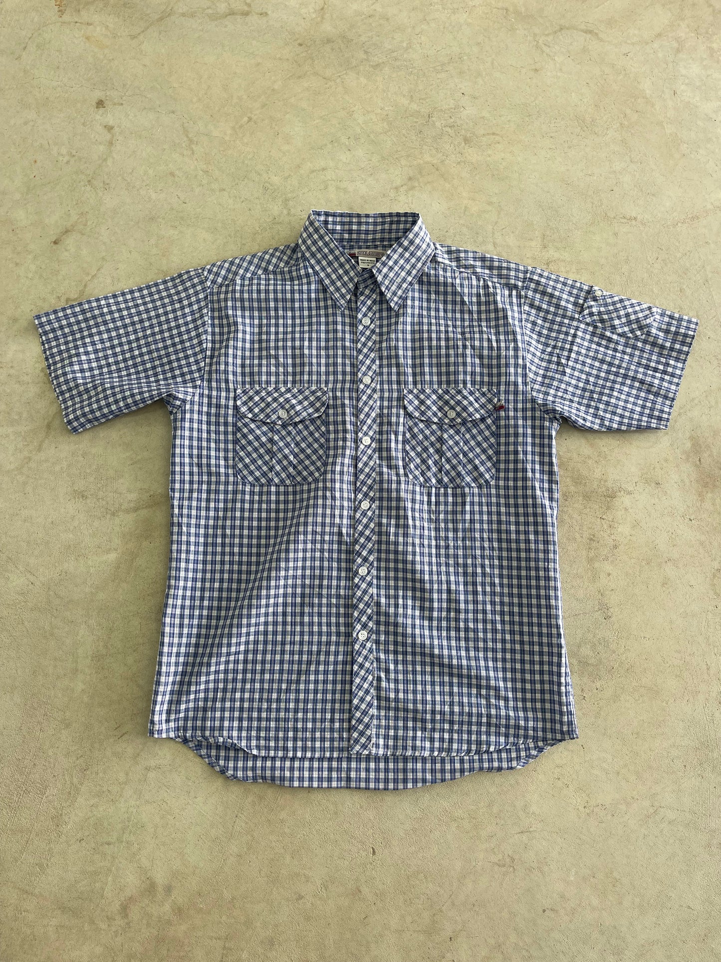 Vintage Rusty Short Sleeve Button Up Shirt (S)