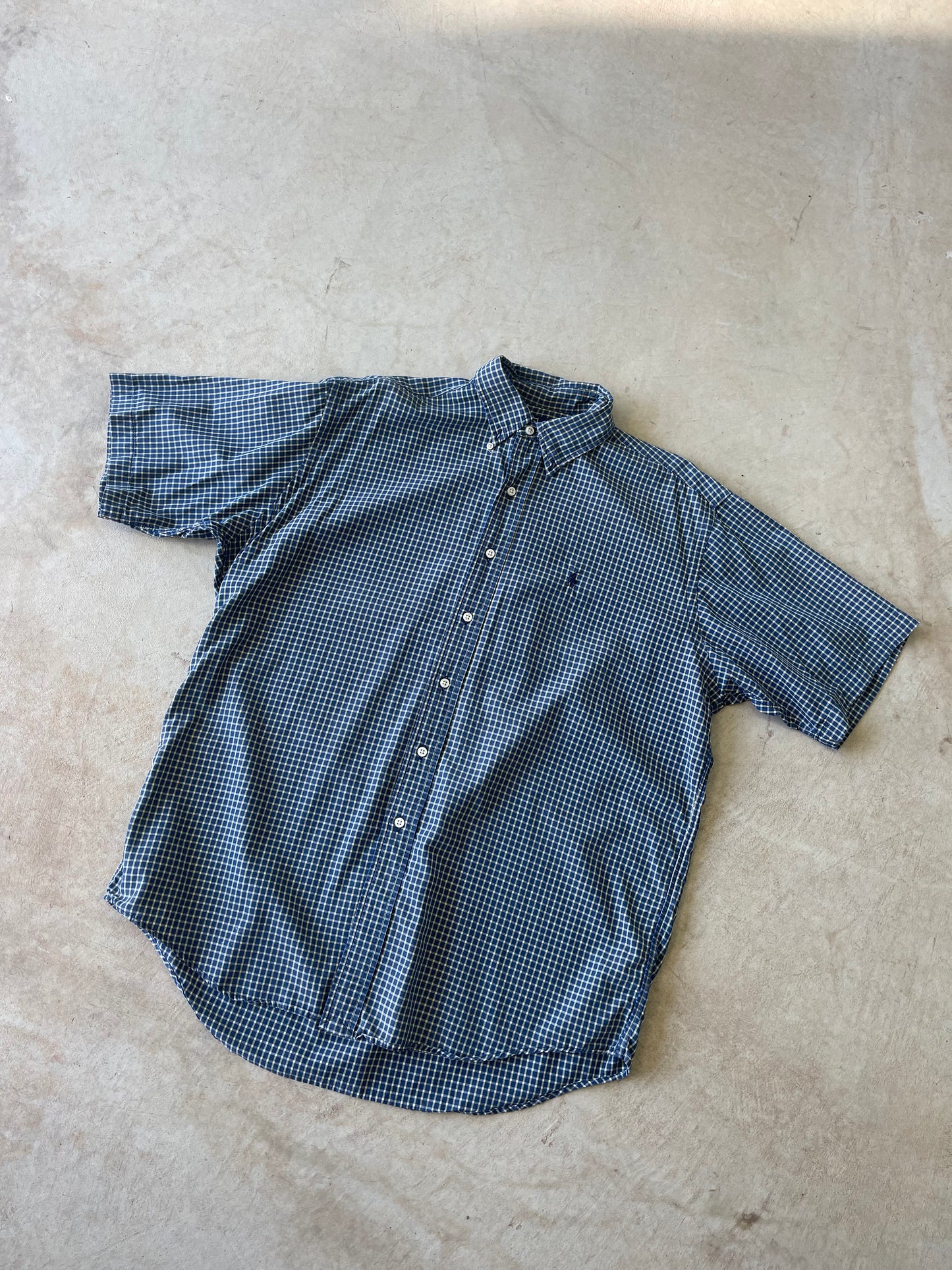 Vintage Polo Ralph Lauren Short Sleeve Button Up Shirt (XL)