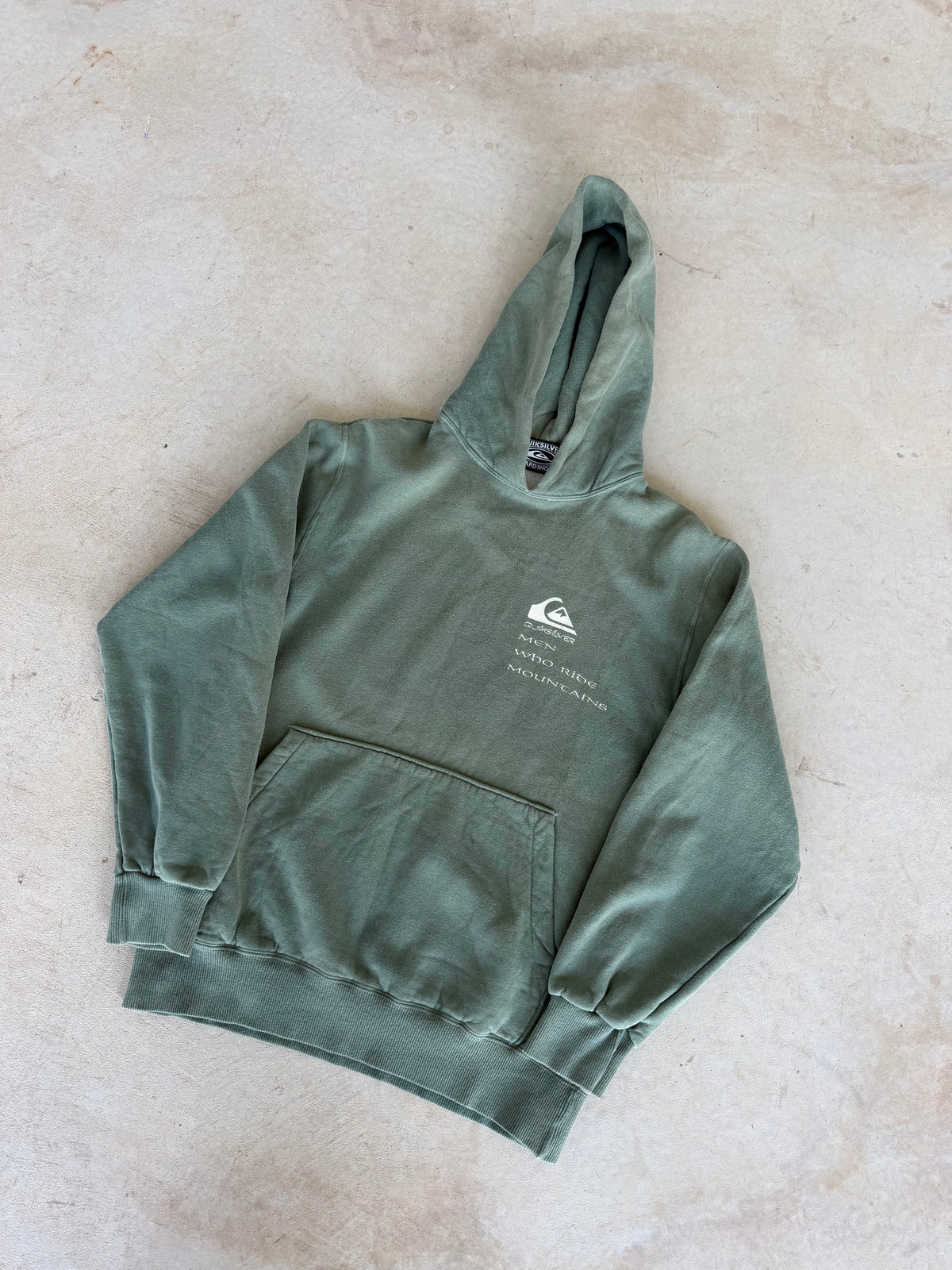 Vintage Quiksilver “Men Who Ride Mountains” Hoodie (M)