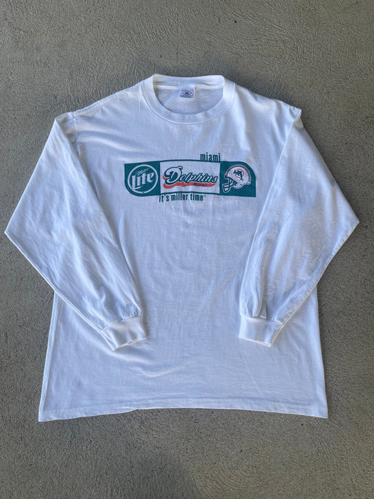 Vintage Miami Dolphins Long Sleeve Tee (L)