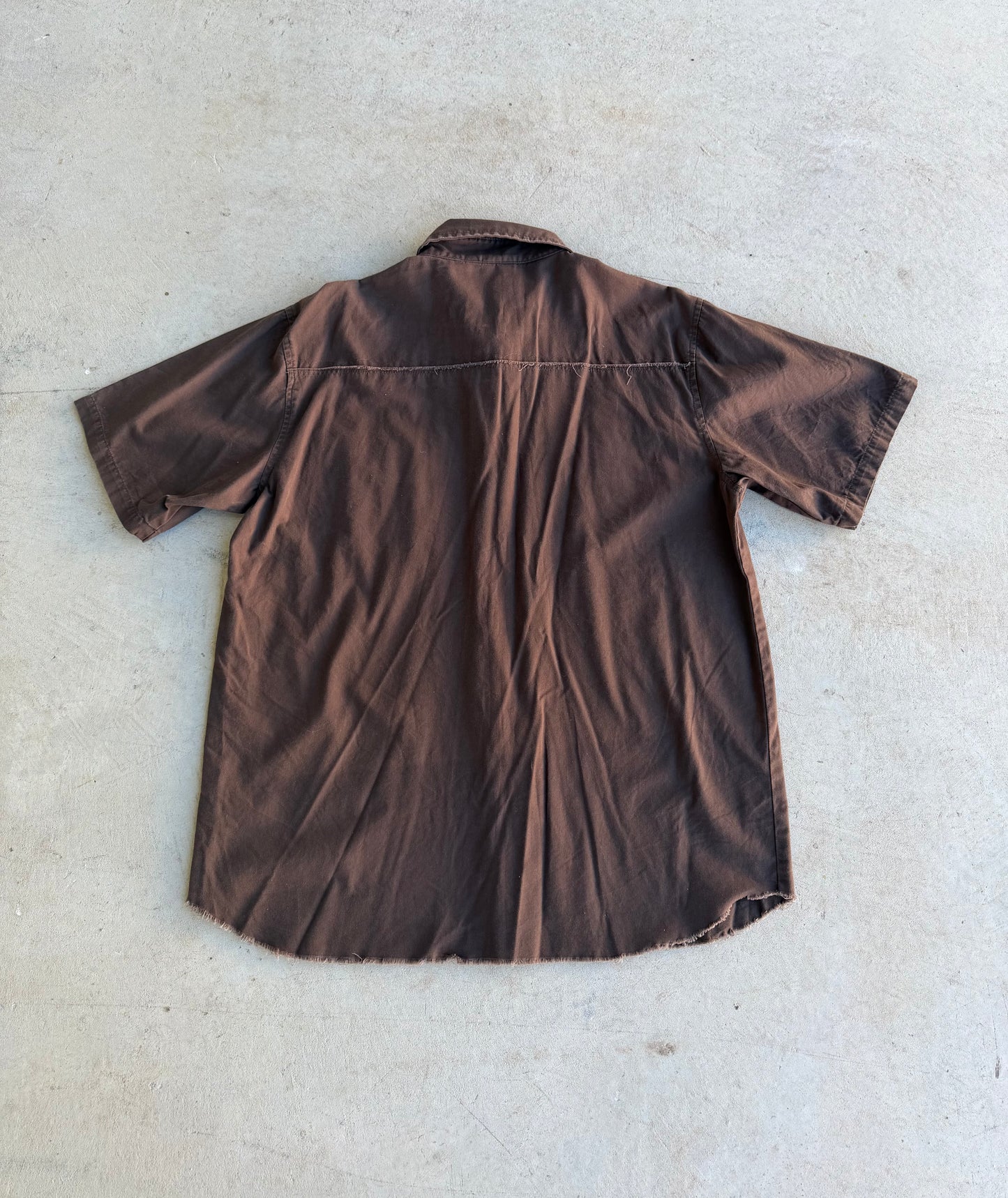 Y2K Rip Curl Short Sleeve Button Up Shirt (XL)