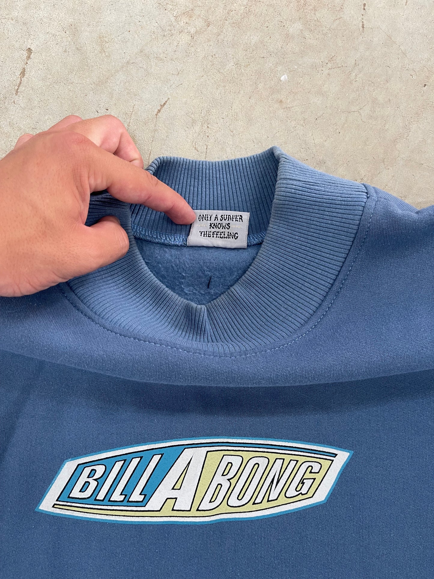 Vintage Billabong Spellout Crewneck Sweater (L-XL)