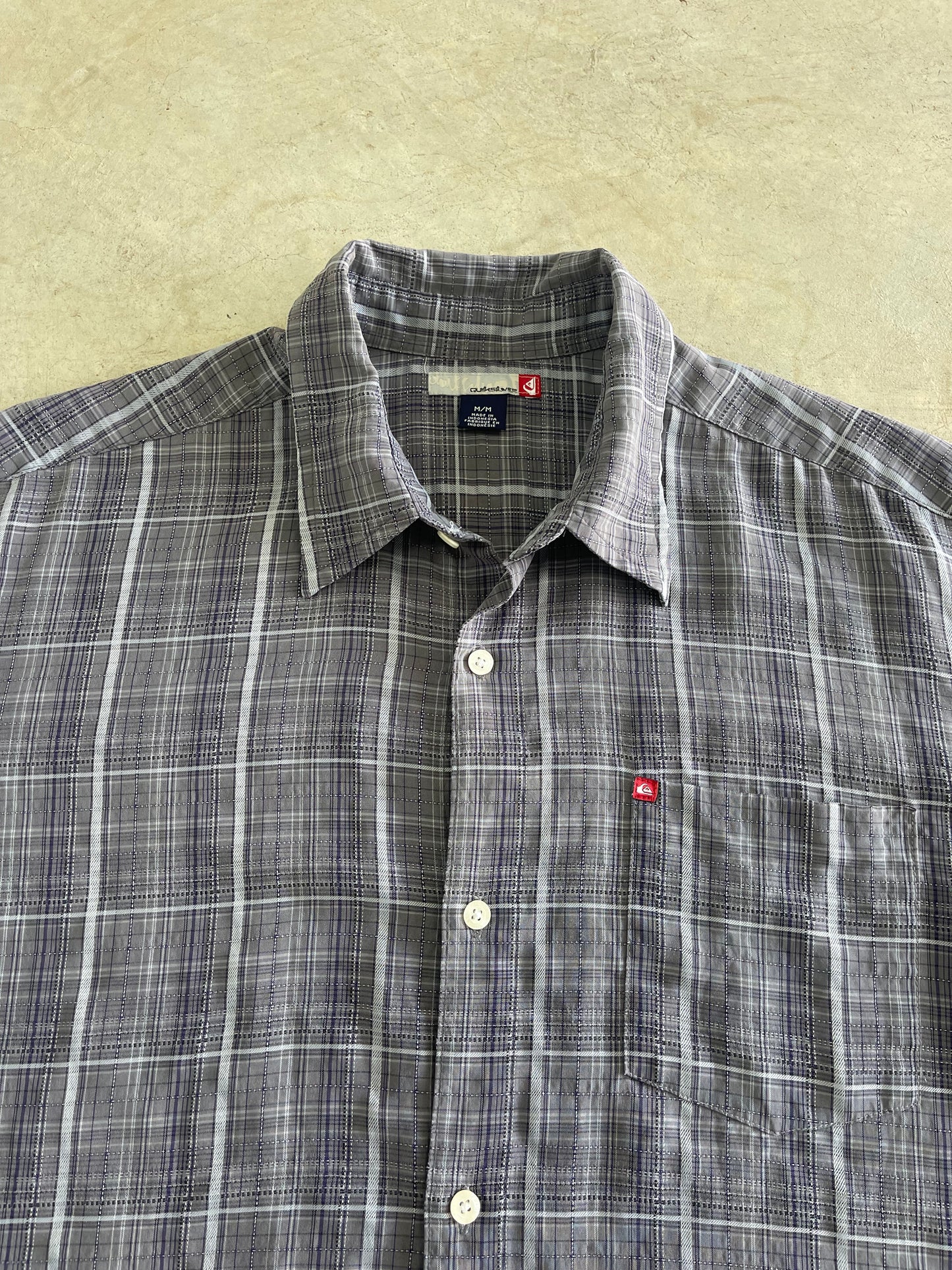 Vintage Quiksilver Short Sleeve Button Up Shirt (L)