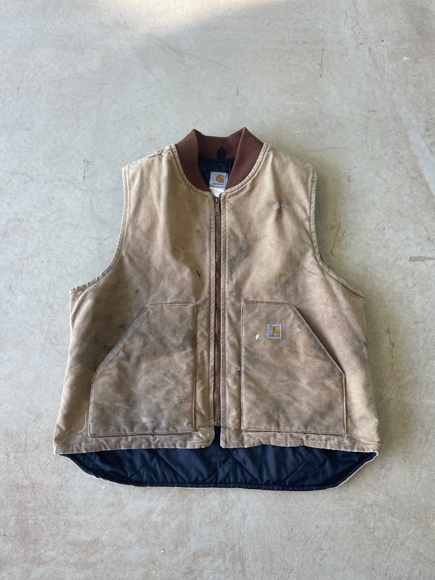 Vintage Thrashed Carhartt Workwear Vest (L)