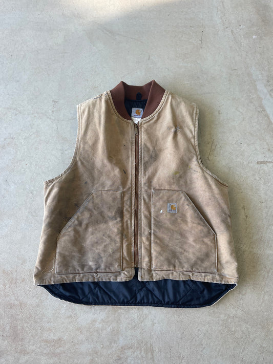 Vintage Thrashed Carhartt Workwear Vest (L)