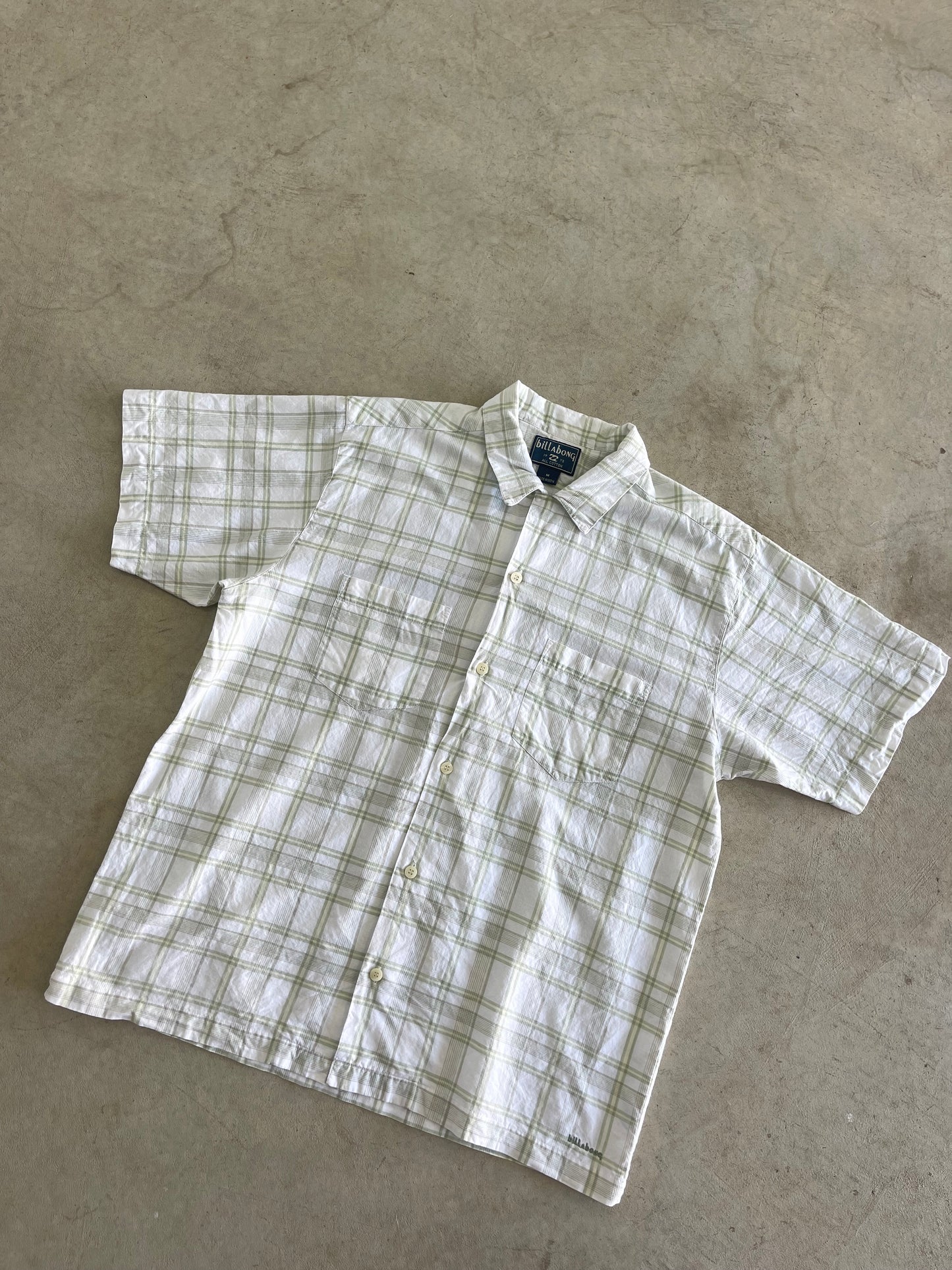 Vintage Billabong Short Sleeve Button Up Shirt (XL)