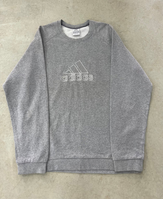 Vintage Adidas Embroidered Spellout Crewneck (XL)