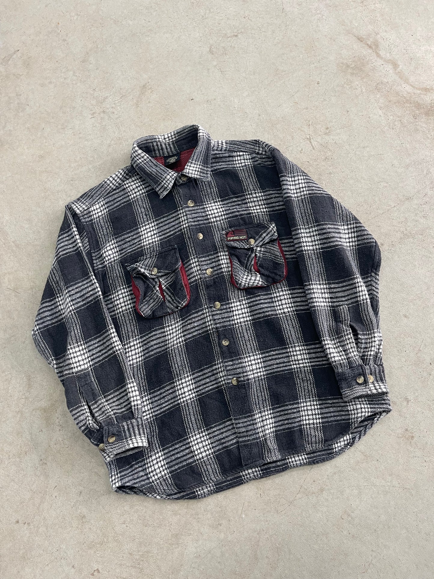 Vintage Piping Hot Flannel Shirt (L)