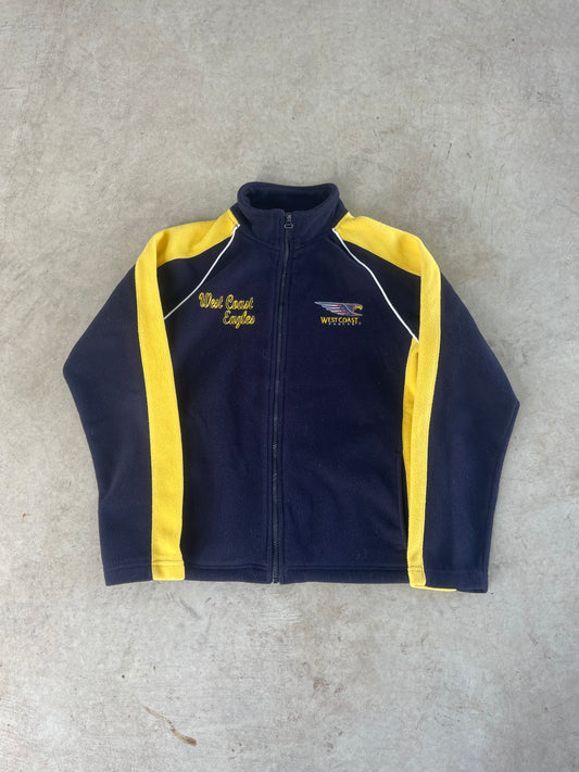 Y2K West Coast Eagles AFL Full Zip Fleece Jumper (S)