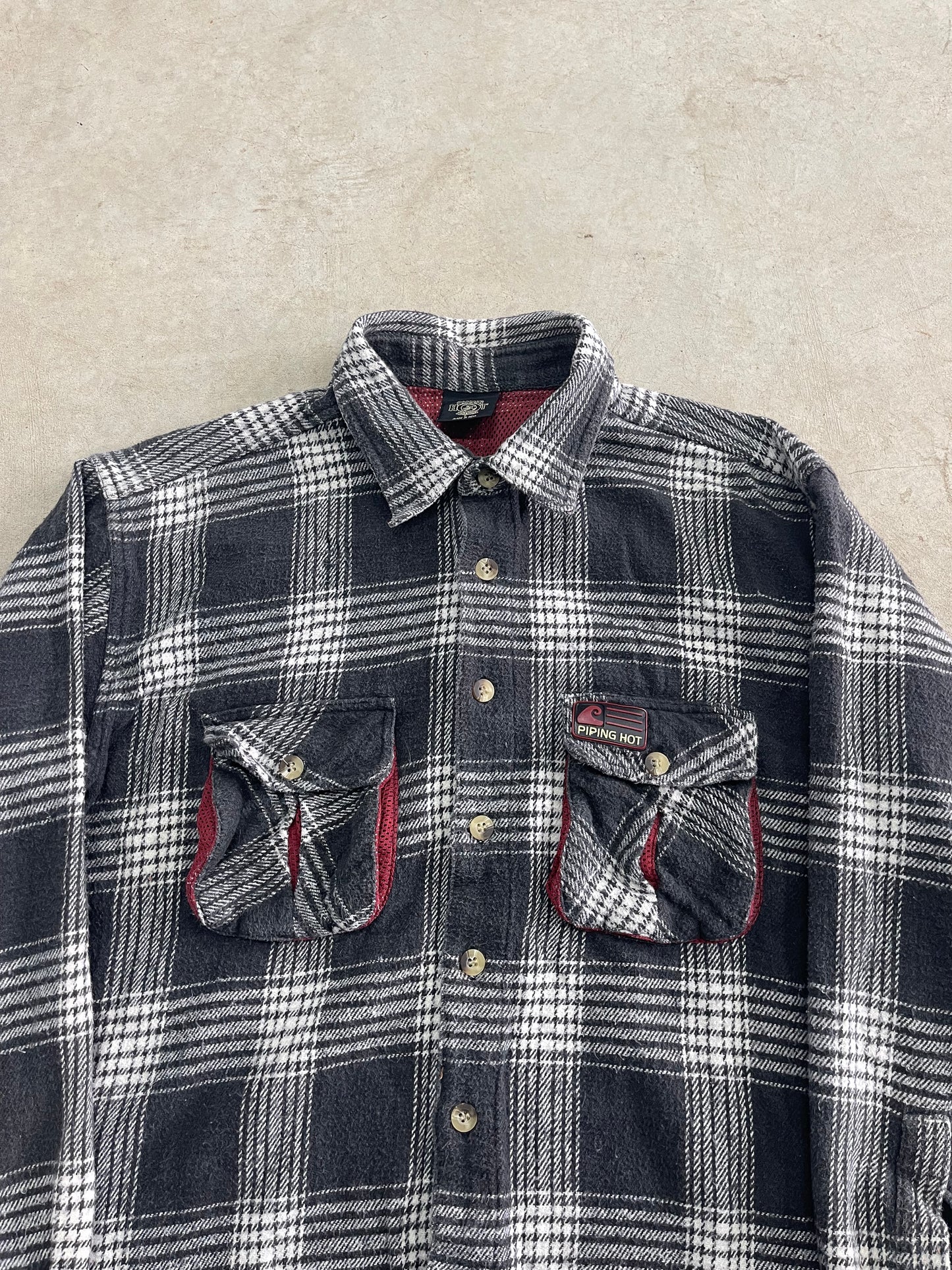 Vintage Piping Hot Flannel Shirt (L)