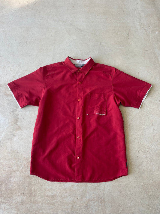 Y2K Quiksilver Short Sleeve Button Up Shirt (L)