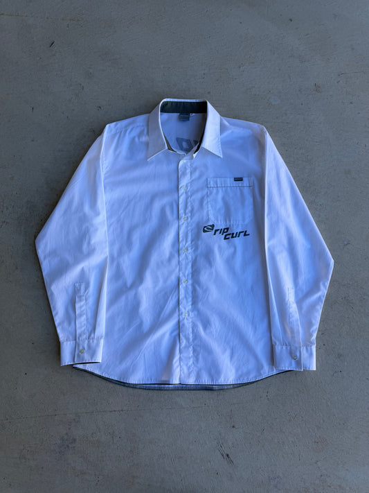 Vintage Rip Curl Long Sleeve Button Up Shirt (XL)