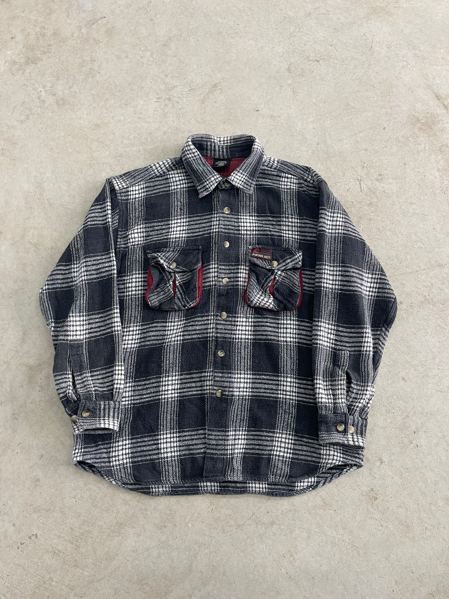Vintage Piping Hot Flannel Shirt (L)