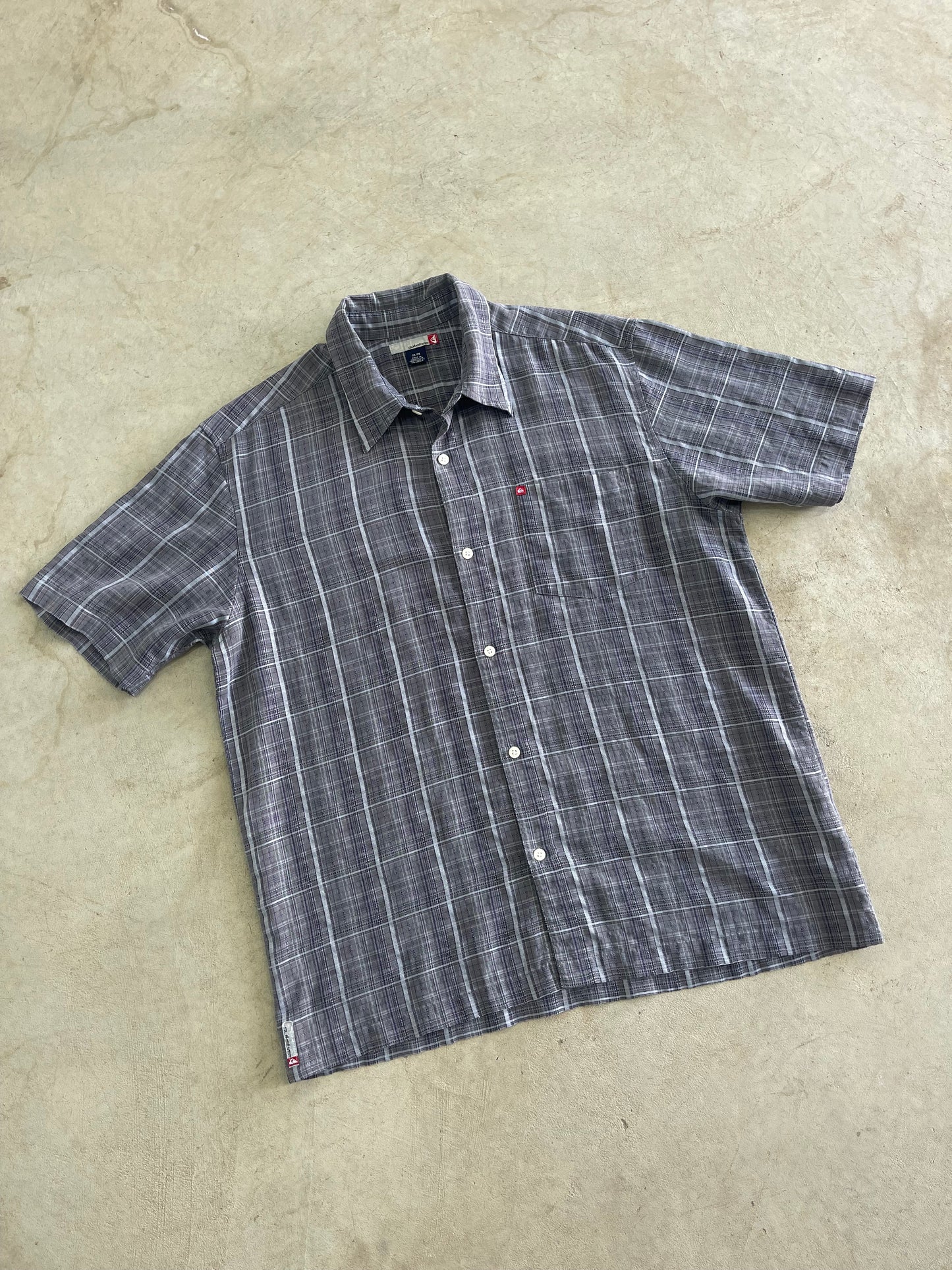 Vintage Quiksilver Short Sleeve Button Up Shirt (L)