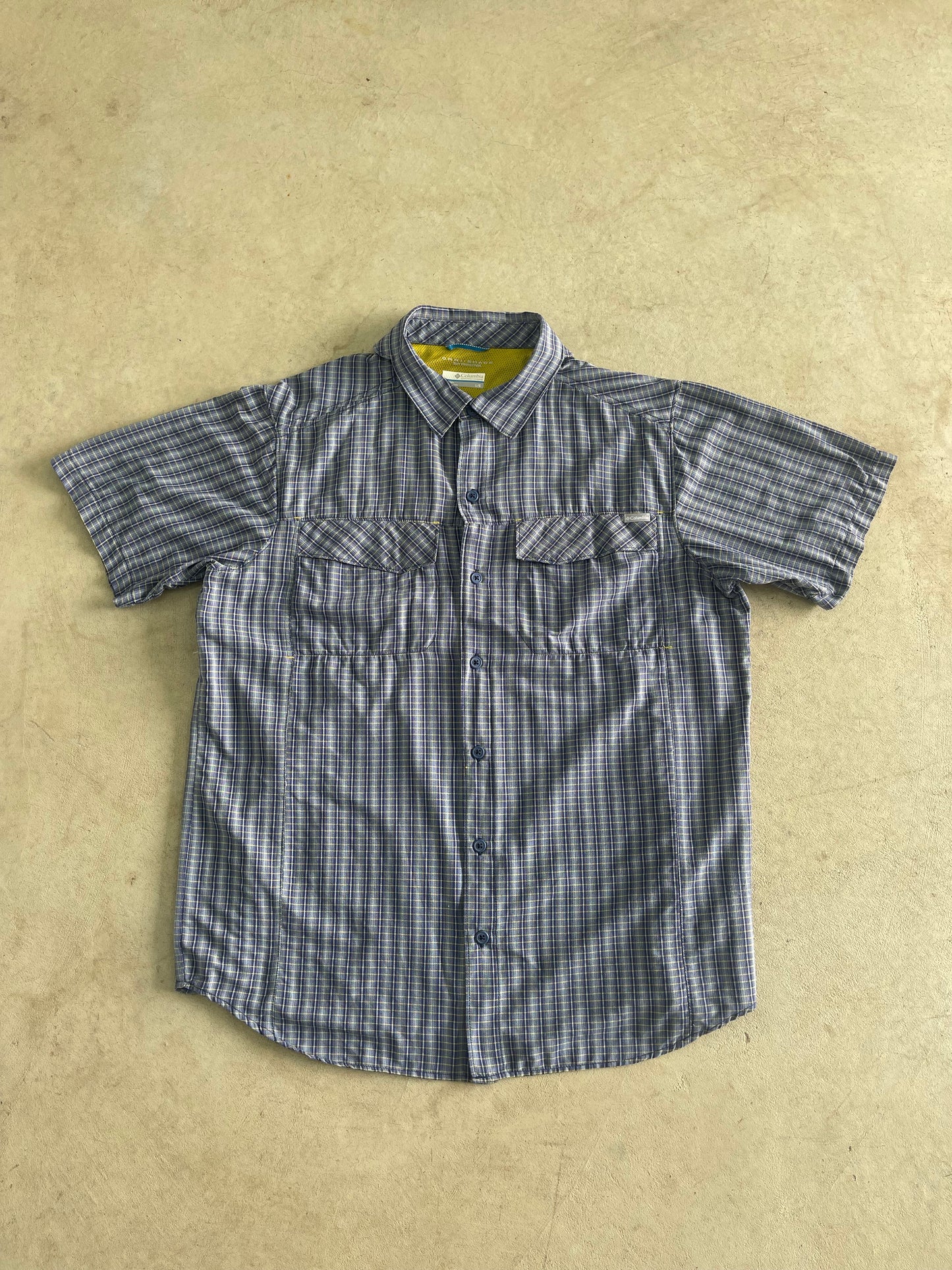 Vintage Columbia Short Sleeve Button Up Shirt (L)