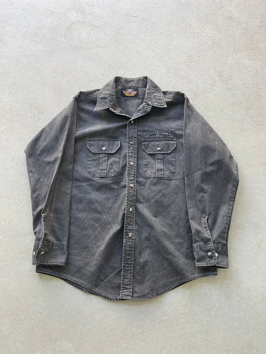 Harley Davidson Denim Button Up (XL)